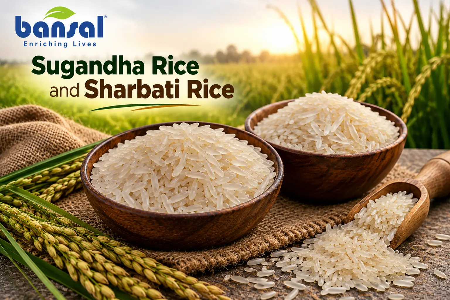 Sugandha Rice and Sharbati rice